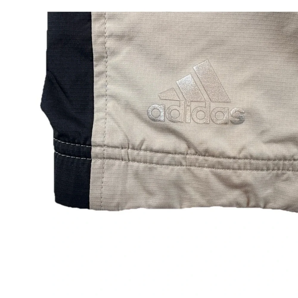 Adidas Golf Men's Sz L Climaproof Biege Short Sleeve Windbreaker‎ Jacket Top